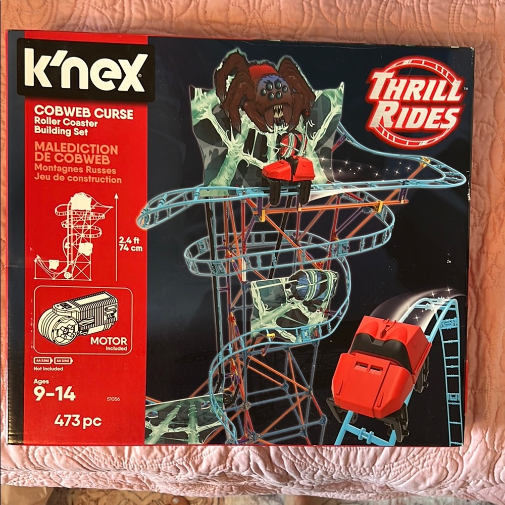 K’nex Cobweb Curse Building Set Roller Coaster